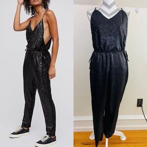 Free People Sequin Jumpsuit, EUC